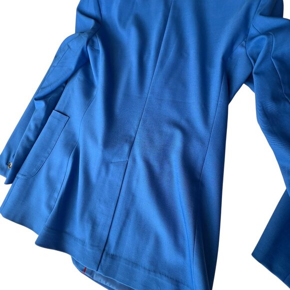 Banana Republic xHARBISON Blue Wool Blazer Size 12 - Picture 9 of 15